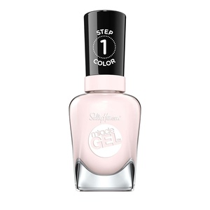 image:imageSally Hansen Miracle Gel Salon Quality Nail Polish  GelLike Formula TwoStep System No UV Light Needed Long Lasting  SemiOpaque Shimmer  909 All is Bright  White with Pink Shimmer247 Little Peony