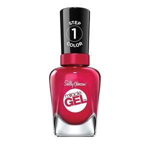 image:imageSally Hansen Miracle Gel Salon Quality Nail Polish  GelLike Formula TwoStep System No UV Light Needed Long Lasting  SemiOpaque Shimmer  909 All is Bright  White with Pink Shimmer555 Bordeaux Glow