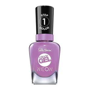 image:imageSally Hansen Miracle Gel Salon Quality Nail Polish  GelLike Formula TwoStep System No UV Light Needed Long Lasting  Shimmery  532 Affairy To Remember  Purple with hints of Blue Nail Polish54 Violet Voltage Neon