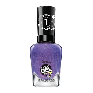 image:imageSally Hansen Miracle Gel Salon Quality Nail Polish  GelLike Formula TwoStep System No UV Light Needed Long Lasting  Shimmery  888 Frosted Tips  Purple Nail Polish05 Fl Oz Pack of 1