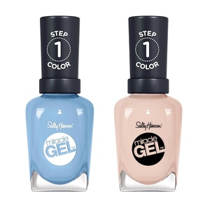 image:imageSally Hansen Miracle Gel Sugar Fix  Cotton Candy Bundle Long Lasting GelLike Formula No UV Lamp Needed Blue Nail Polish