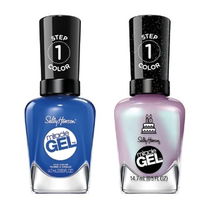 image:imageSally Hansen Miracle Gel Tidal Wave  Midnight Glaze Bundle Long Lasting GelLike Formula No UV Lamp Needed Blue Nail Polish