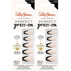 image:imageSally Hansen Salon Effects Perfect PressOn Nails  Coffin Shape  Easy to Apply NonDamaging  30 Nails Nail Glue Adhesive Tabs File  Viva VanillaUas de atad  Twist francs