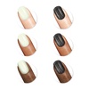 image:imageSally Hansen InstaDri Reeses Nail Polish  Quick Dry Long Lasting StreakFree Shine  SemiOpaque Shimmery  733 FaBooLous  741 ReeseS PbampC  Glow in the Dark Green and Black Nail Color Duo
