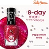 image:imageSally Hansen Miracle Gel Holiday Salon Quality Nail Polish  GelLike Formula TwoStep System No UV Light Needed Long Lasting  Semiopaque Shimmer  912 Peppermint to Be  Sparkly Red Nail Color