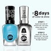 image:imageSally Hansen Miracle Gel Keith Haring Salon Quality Nail Polish GelLike Formula TwoStep System No UV Light Needed Long Lasting  Opaque Glossy  919 Contemporairy  Cyan Blue Nail Polish