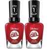 image:imageSally Hansen Miracle Gel x Jared McCain Point Guard Pink Long Lasting GelLike Formula No UV Lamp Needed PInk Nail Polish449 Rhapsody Red