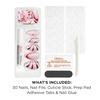 image:imageSally Hansen Perfect PressOns Twice as Nice 2 Be or Not to BeAlmond Nails  Candy Cane Lane