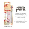 image:imageSally Hansen Perfect PressOns Twice as Nice 2 Be or Not to BeAlmond Nails  Candy Cane Lane