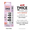 image:imageSally Hansen Perfect PressOns Twice as Nice 2 Be or Not to BeAlmond Nails  PeekABlue