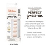 image:imageSally Hansen Perfect PressOns Twice as Nice 2 Be or Not to BeSquare Nails  A La Mode