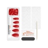 image:imageSally Hansen Salon Effects Perfect Manicure ASAP Apple Press On Nails Almond Shaped NonDamaging Adhesive Tabs File and Alcohol Pad Included