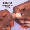 image:imageSally Hansen Salon Effects Perfect Manicure CinnaSnap Press On Nails Almond Shaped NonDamaging Adhesive Tabs File and Alcohol Pad Included1 Count Pack of 1