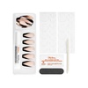 image:imageSally Hansen Salon Effects Perfect Manicure French Twist Press On Nails Coffin Shaped NonDamaging Adhesive Tabs File and Alcohol Pad Included
