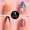 image:imageSally Hansen Salon Effects Perfect Manicure Leaf Me Be Press On Nails Coffin Shaped NonDamaging Adhesive Tabs File and Alcohol Pad Included