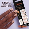 image:imageSally Hansen Salon Effects Perfect Manicure Meet Me In The Metal Press On Nails Coffin Shaped NonDamaging Adhesive Tabs File and Alcohol Pad Included