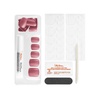 image:imageSally Hansen Salon Effects Perfect Manicure Pink Clay Press On Nails Square Shaped NonDamaging Adhesive Tabs File and Alcohol Pad Included24 Count Pack of 1