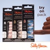 image:imageSally Hansen Salon Effects Perfect Manicure Ring Pop Strawjelly Press On Nails Almond Shaped NonDamaging Adhesive Tabs File and Alcohol Pad Included