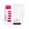 image:imageSally Hansen Salon Effects Perfect Manicure Ring Pop Strawjelly Press On Nails Almond Shaped NonDamaging Adhesive Tabs File and Alcohol Pad Included