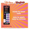 image:imageSally Hansen Salon Effects Perfect Manicure Ring Pop Thank You Berry Much Press On Nails Almond Shaped NonDamaging Adhesive Tabs File and Alcohol Pad Included