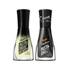 image:imageSally Hansen InstaDri Reeses Nail Polish  Quick Dry Long Lasting StreakFree Shine  SemiOpaque Shimmery  733 FaBooLous  741 ReeseS PbampC  Glow in the Dark Green and Black Nail Color Duo