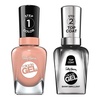 image:imageSally Hansen Miracle Gel Nail Polish Shade Frill Seeker 184 with Shiny Top Coat Duo Pack