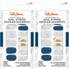 image:imageSally Hansen Salon Effects Nail Strips  No UV Light Needed No Dry Time LongLasting NonDamaging  32 Nail Strips 1 Cuticle Stick Nail File Prep Pad  Call of Bluety32 Count Pack of 2