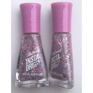 image:imageSally Hansen InstaDri Confetti Pop Quick Dry Long Lasting StreakFree Shine Pink Glitter Nail Polish Pack of 2