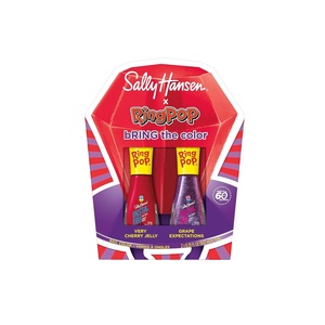 image:imageSally Hansen InstaDri Ring Pop Nail Polish Duo Quick Dry Long Lasting StreakFree Shine Red and Purple Nail Polishes743 Grape Expectations  742 Very Cherry Jelly