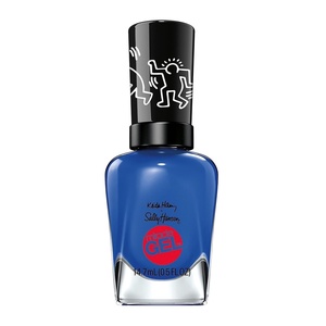 image:imageSally Hansen Miracle Gel Keith Haring Draw Blue In Long Lasting GelLike Formula No UV Lamp Needed Blue Nail Polish