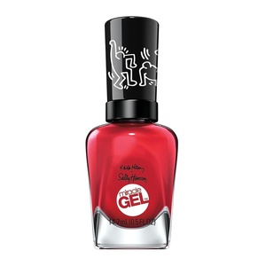 image:imageSally Hansen Miracle Gel Keith Haring Salon Quality Nail Polish  GelLike Formula TwoStep System No UV Light Needed Long Lasting  Opaque Glossy  917 Rediant Baby  Red Nail Color