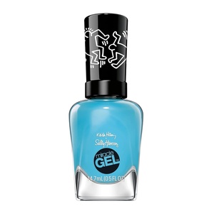image:imageSally Hansen Miracle Gel Keith Haring Salon Quality Nail Polish GelLike Formula TwoStep System No UV Light Needed Long Lasting  Opaque Glossy  919 Contemporairy  Cyan Blue Nail Polish