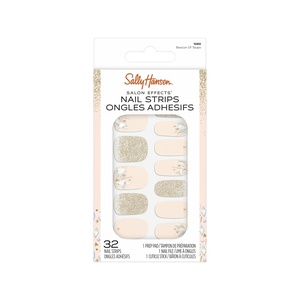image:imageSally Hansen Salon Effects Nail Strips  No UV Light Needed No Dry Time LongLasting NonDamaging  32 Nail Strips 1 Cuticle Stick Nail File Prep Pad  Beacon of Taupe