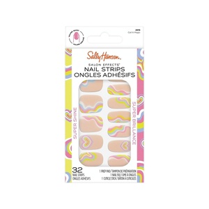 image:imageSally Hansen Salon Effects Nail Strips  No UV Light Needed No Dry Time LongLasting NonDamaging  32 Nail Strips 1 Cuticle Stick Nail File Prep Pad  Call It Magic