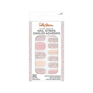 image:imageSally Hansen Salon Effects Nail Strips  No UV Light Needed No Dry Time LongLasting NonDamaging  32 Nail Strips 1 Cuticle Stick Nail File Prep Pad  Cozy Knit