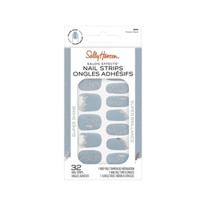 image:imageSally Hansen Salon Effects Nail Strips  No UV Light Needed No Dry Time LongLasting NonDamaging  32 Nail Strips 1 Cuticle Stick Nail File Prep Pad  Frozen Oasis