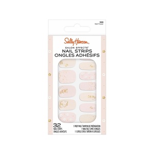 image:imageSally Hansen Salon Effects Nail Strips  No UV Light Needed No Dry Time LongLasting NonDamaging  32 Nail Strips 1 Cuticle Stick Nail File Prep Pad  Wall Flower