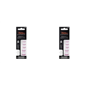 image:imageSally Hansen Salon Effects Perfect Manicure Affairy To Remember Square Shaped NonDamaging Adhesive Tabs File and Alcohol Pad Included Pack of 21 Count Pack of 2