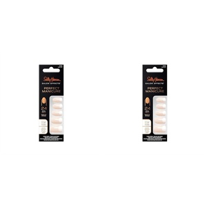 image:imageSally Hansen Salon Effects Perfect Manicure MoonAmi Press On Nails Oval Shaped NonDamaging Adhesive Tabs File and Alcohol Pad Included1 Count Pack of 2