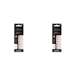image:imageSally Hansen Salon Effects Perfect Manicure Needing Space Press On Nails Almond Shaped NonDamaging Adhesive Tabs File and Alcohol Pad Included30 Piece Set Pack of 2