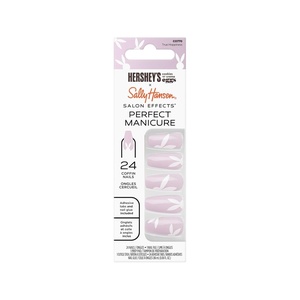 image:imageSally Hansen Salon Effects Perfect Manicure PressOn Nails  Easy to Apply NonDamaging  24 Nails Adhesive Tabs File amp Alcohol Pad Included  Hersheys Cookies n Crme Eggs  True Hoppiness