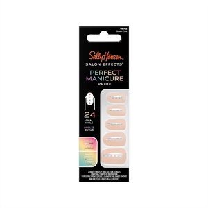 image:imageSally Hansen Salon Effects Perfect Manicure PressOn Nails  Easy to Apply NonDamaging  24 Nails Adhesive Tabs File amp Alcohol Pad Included  Pride  QueerTips