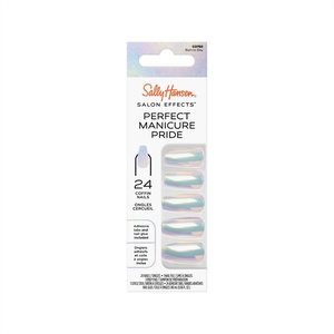 image:imageSally Hansen Salon Effects Perfect Manicure PressOn Nails  Oval Shape  Easy to Apply NonDamaging  24 Nails Adhesive Tabs File amp Alcohol Pad Included  Pride  Born To Slay
