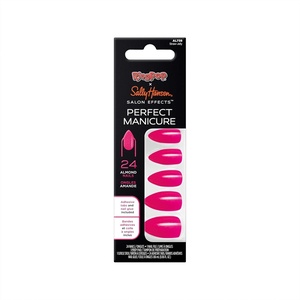image:imageSally Hansen Salon Effects Perfect Manicure Ring Pop Strawjelly Press On Nails Almond Shaped NonDamaging Adhesive Tabs File and Alcohol Pad Included