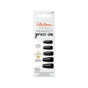 image:imageSally Hansen Salon Effects Perfect PressOn Nails  Coffin Shape  Easy to Apply NonDamaging  30 Nails Nail Glue Adhesive Tabs File  Going WildCoffin Nails  OnyxPected