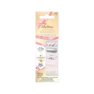 image:imageSally Hansen Salon Effects Perfect PressOn Nails  Coffin Shape  Easy to Apply NonDamaging  30 Nails Nail Glue Adhesive Tabs File  Going WildCoffin Nails  Love at Frost Sight