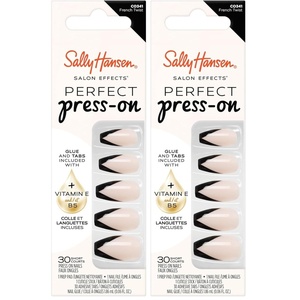 image:imageSally Hansen Salon Effects Perfect PressOn Nails  Coffin Shape  Easy to Apply NonDamaging  30 Nails Nail Glue Adhesive Tabs File  Going WildUas de atad  Twist francs
