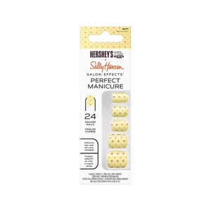 image:imageSally Hansen Salon Effects Perfect Manicure PressOn Nails  Easy to Apply NonDamaging  24 Nails Adhesive Tabs File amp Alcohol Pad Included  Hersheys Cookies n Crme Eggs  Spot On Chic
